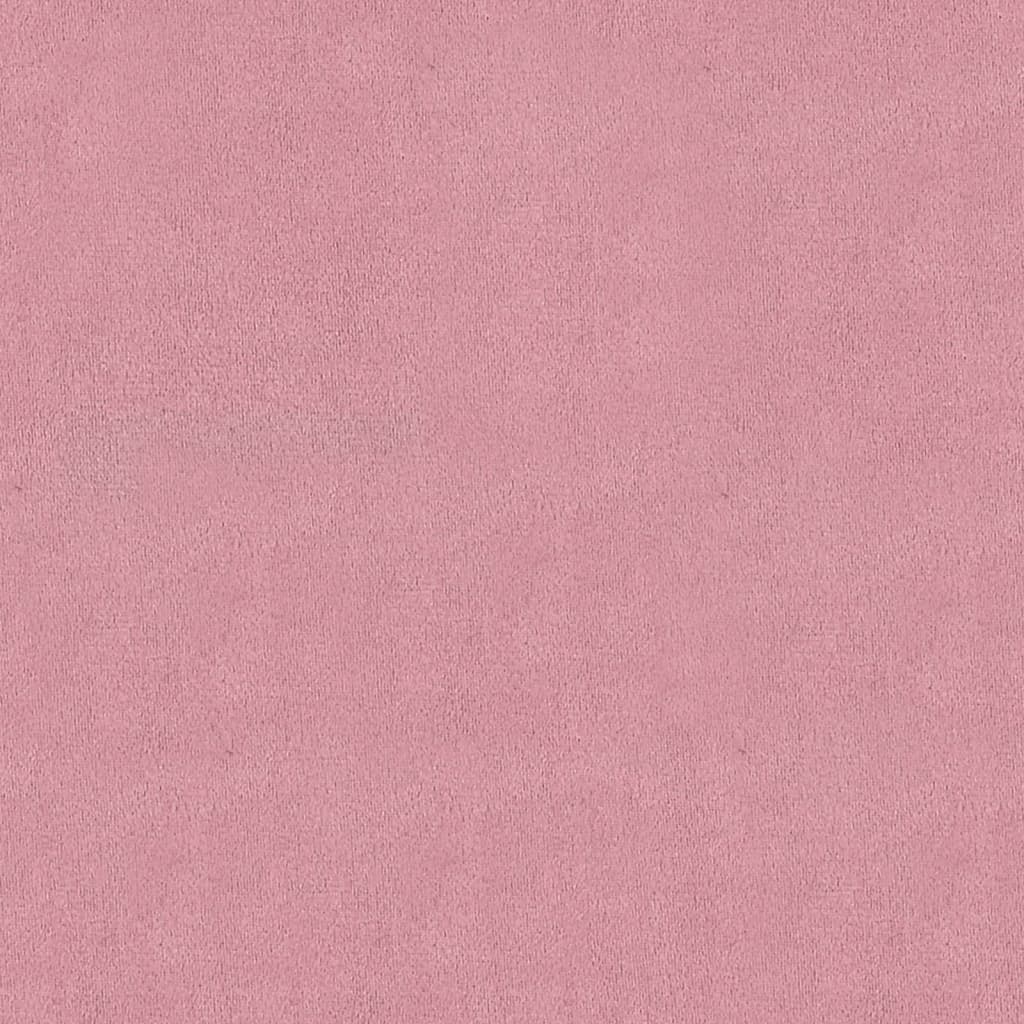 bænk 110x40x70 cm velour lyserød