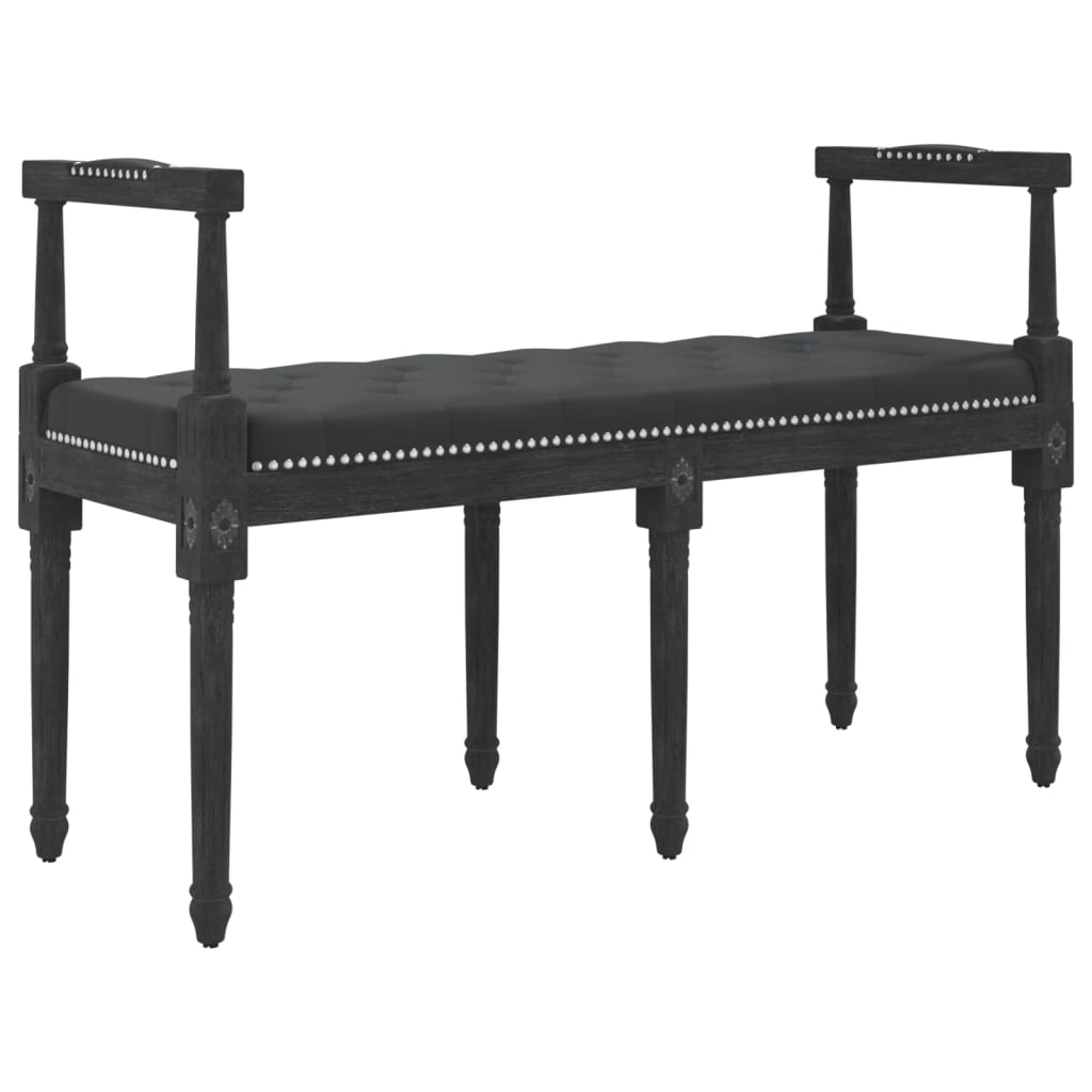 bænk 110x40x70 cm velour sort