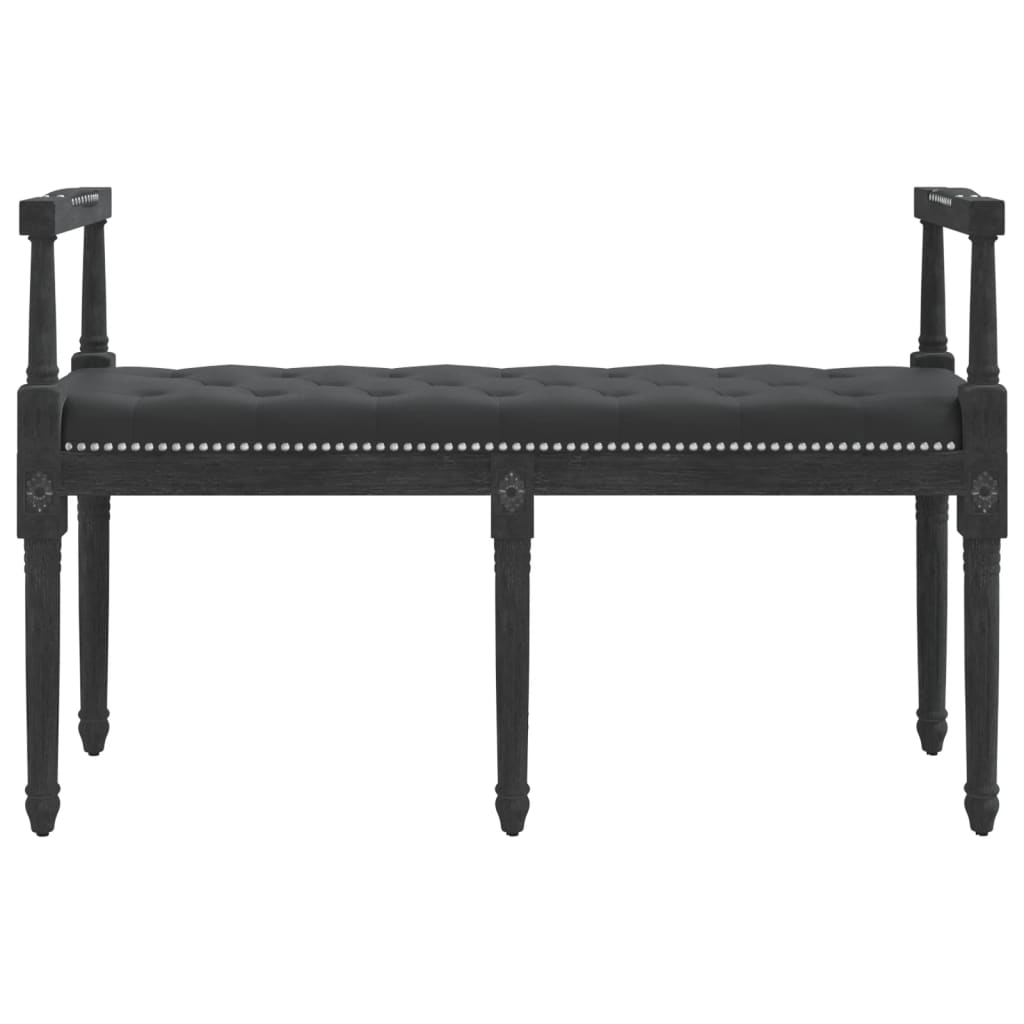 bænk 110x40x70 cm velour sort