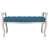 bænk 110x45x60 cm velour blå