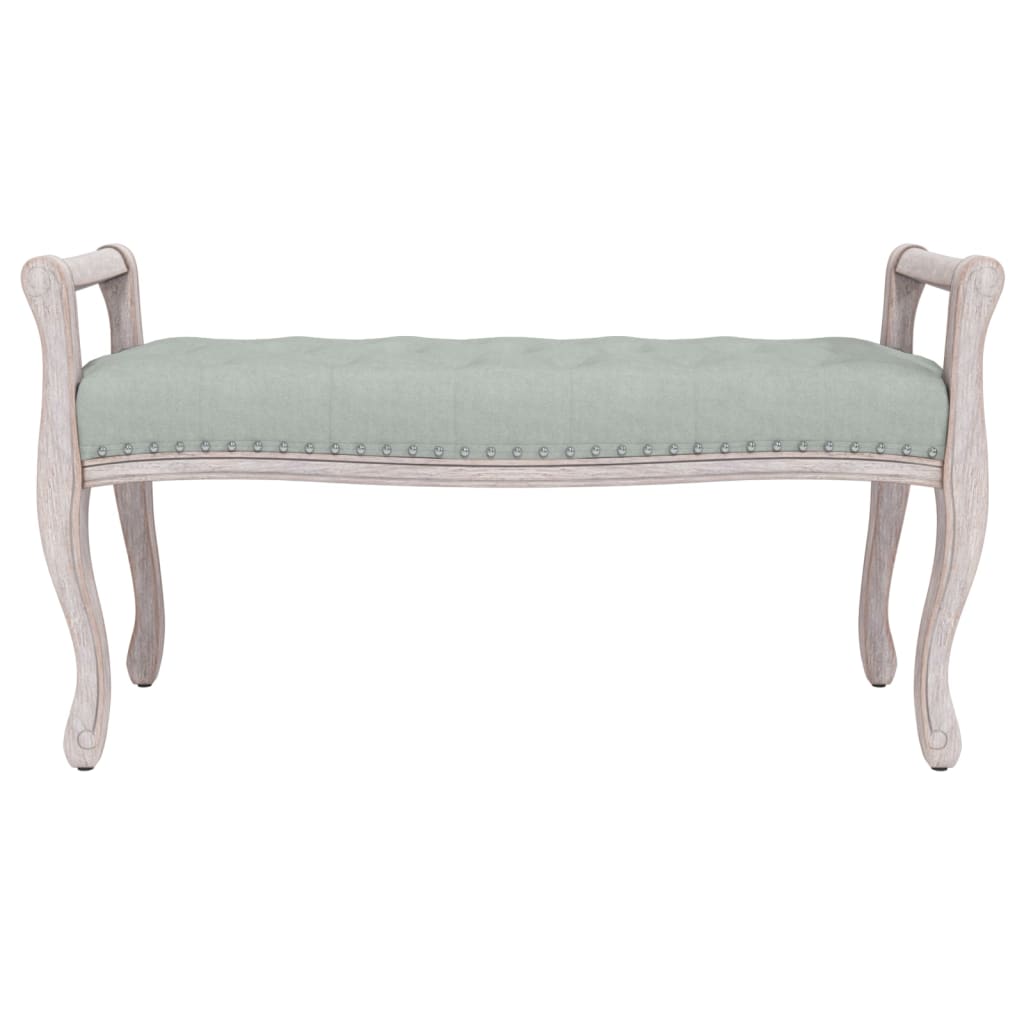 bænk 110x45x60 cm velour lysegrå