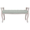bænk 110x45x60 cm velour lysegrå