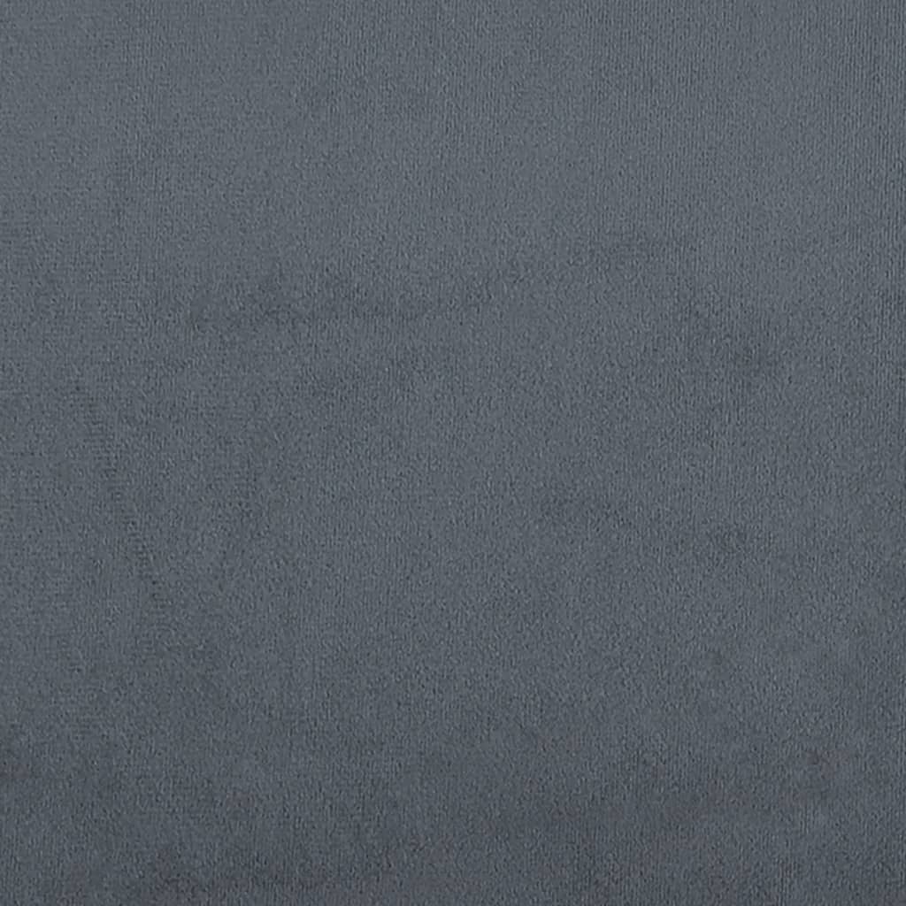 bænk 80x40x49 cm velour mørkegrå