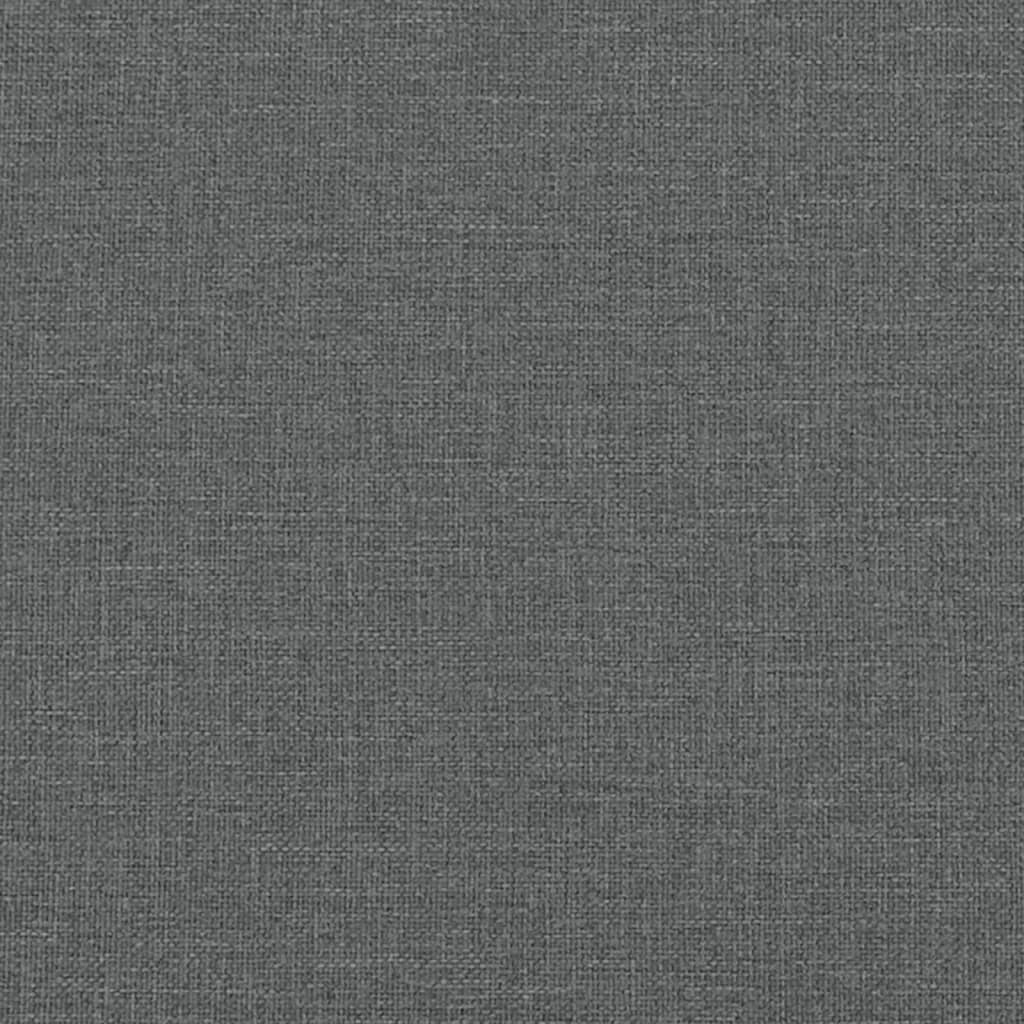bænk 110x40x49 cm stof mørkegrå