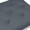 bænk 110x40x49 cm velour mørkegrå