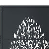 havelåge 105x105 cm stål trædesign antracitgrå