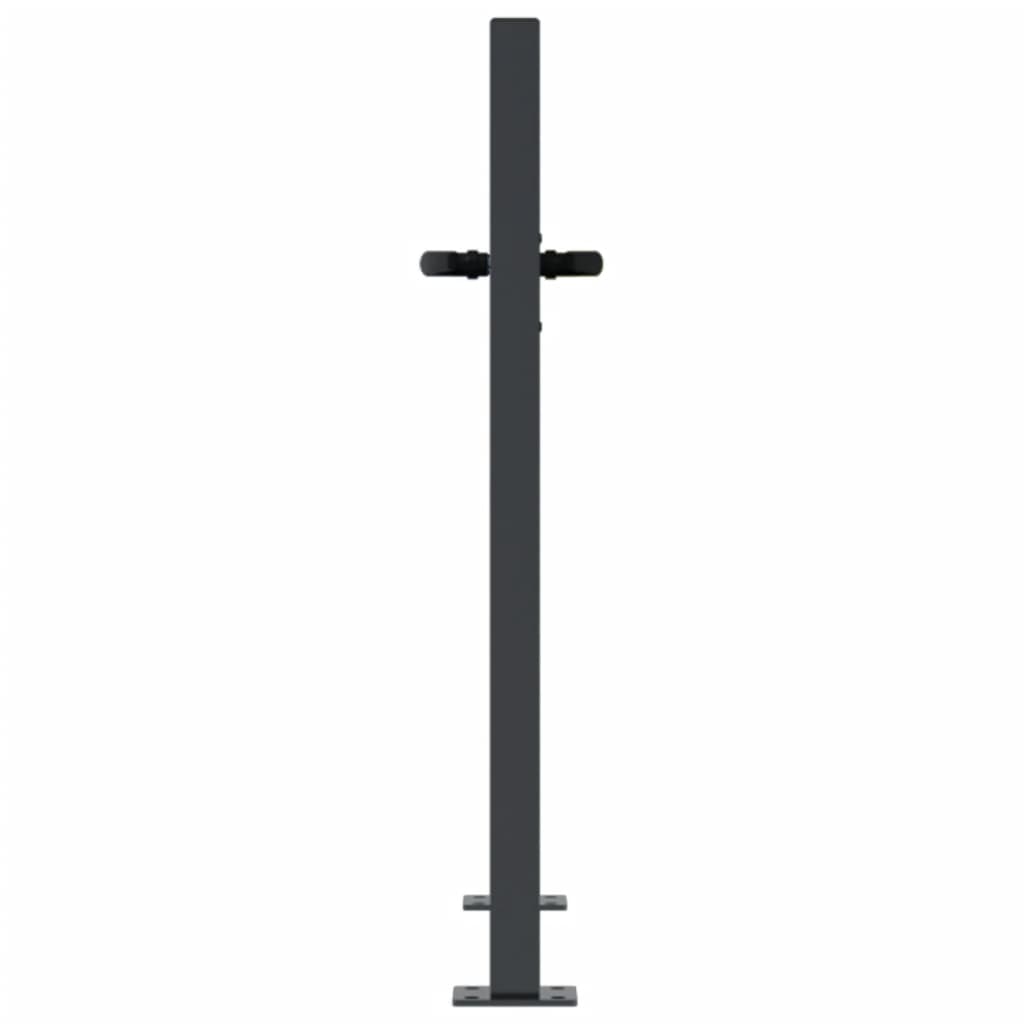 havelåge antracitgrå 100x75 cm stålgræsdesign