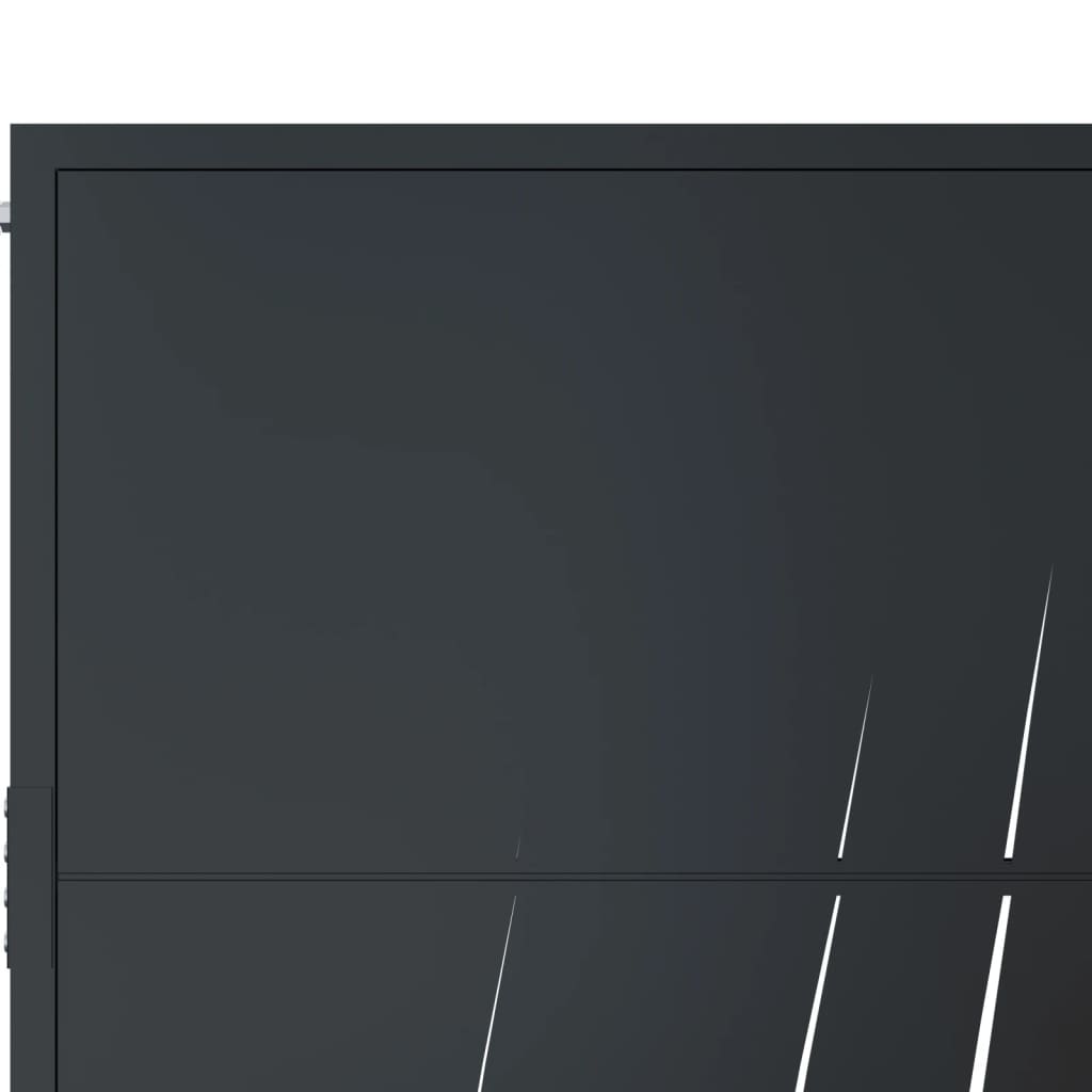 havelåge antracitgrå 100x75 cm stålgræsdesign