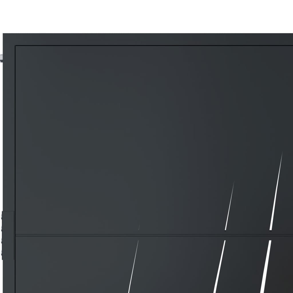 havelåge antracitgrå 100x150 cm stålgræsdesign