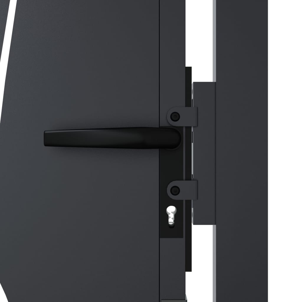 havelåge antracitgrå 100x175 cm stålgræsdesign