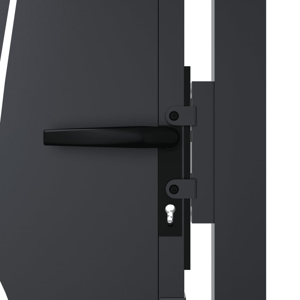 havelåge antracitgrå 100x200 cm stålgræsdesign