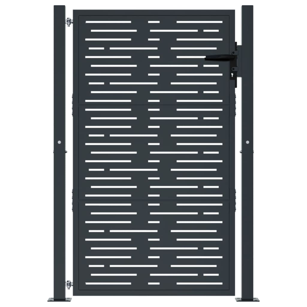 havelåge 105x155 cm firkantet design stål antracitgrå