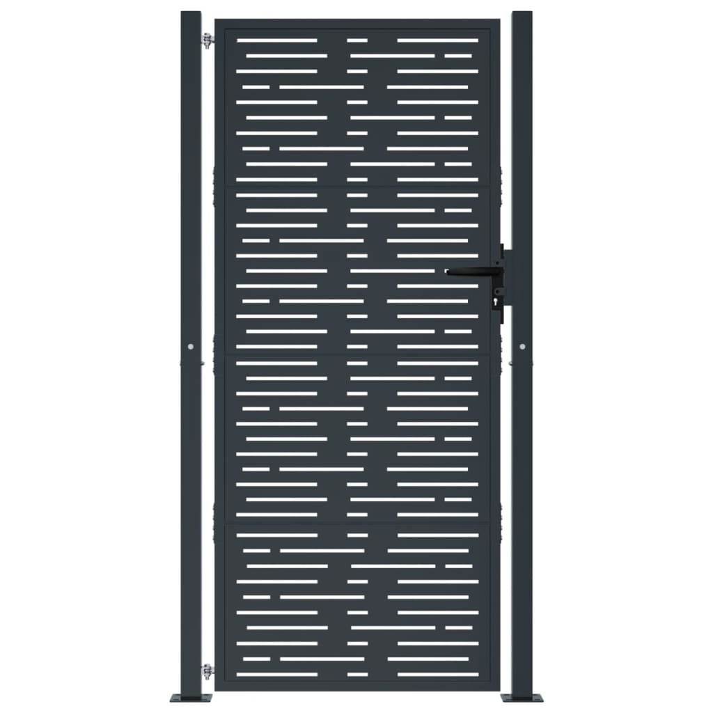 havelåge antracitgrå 100x200 cm stål firkantet design