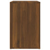 skoskab 130x35x54 cm konstrueret træ brun egetræ