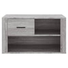 skoskab 80x35x45 cm konstrueret træ grå sonoma-eg