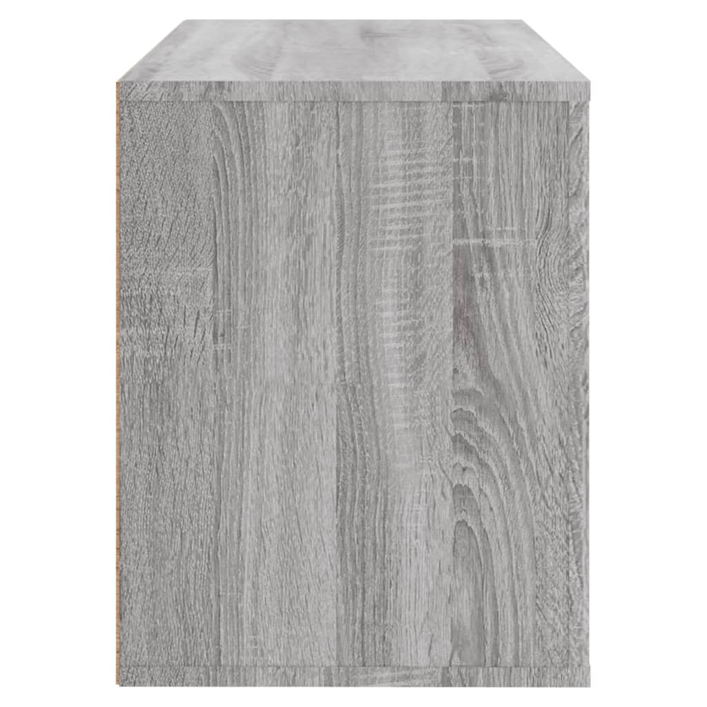 skoskab 80x35x45 cm konstrueret træ grå sonoma-eg