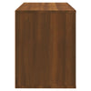 skoskab 80x35x45 cm konstrueret træ brun egetræ