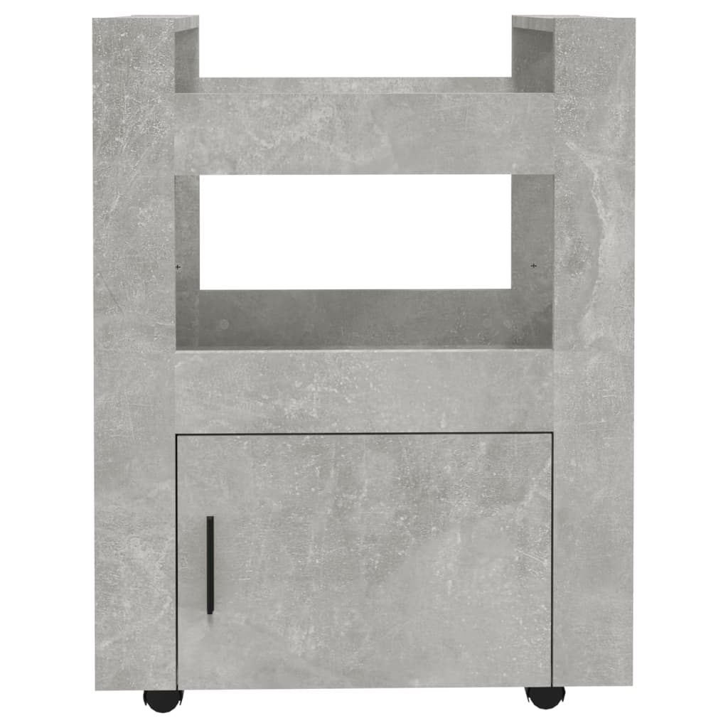 køkkenvogn 60x45x80 cm konstrueret træ betongrå
