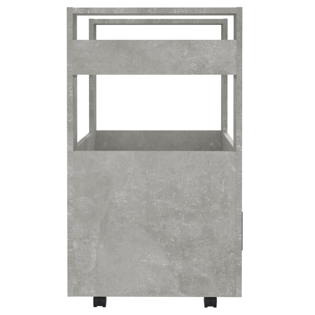 køkkenvogn 60x45x80 cm konstrueret træ betongrå