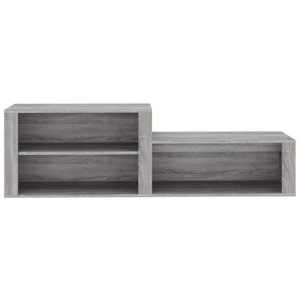 skoskab 150x35x45 cm konstrueret træ grå sonoma-eg