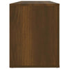 skoskab 100x35x45 cm konstrueret træ brun egetræ
