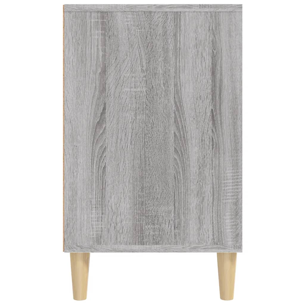 skoskab 102x36x60 cm konstrueret træ grå sonoma-eg