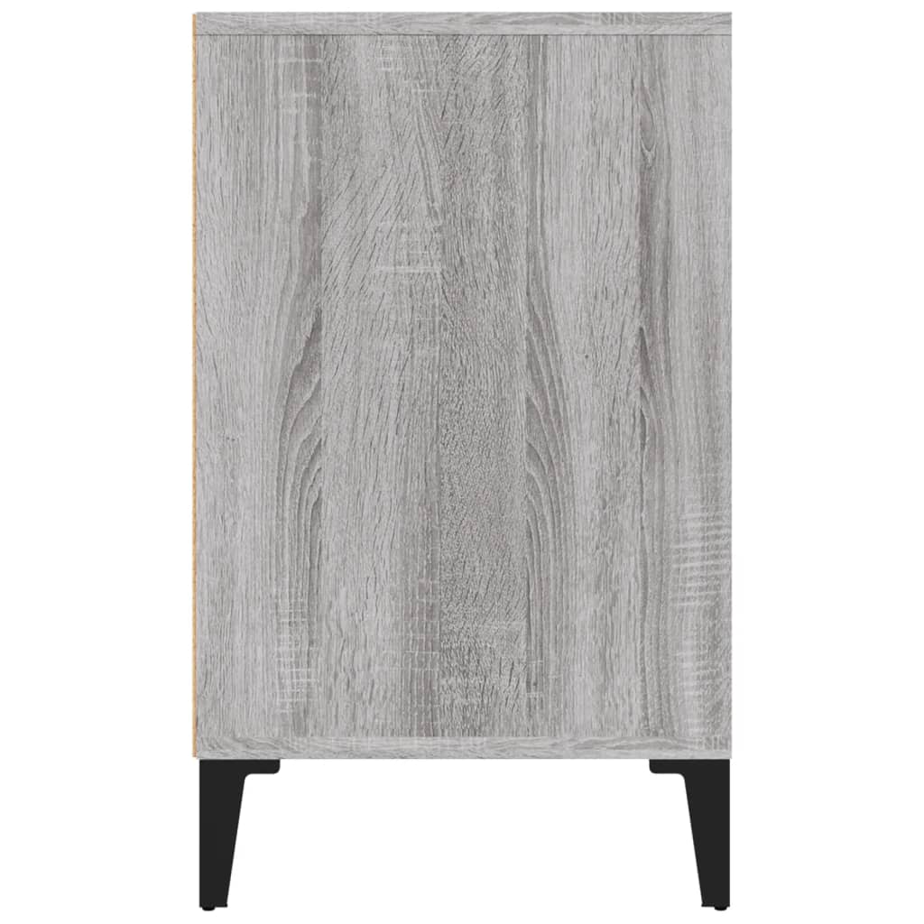 skoskab 102x36x60 cm konstrueret træ grå sonoma-eg
