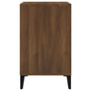 skoskab 102x36x60 cm konstrueret træ brun egetræ