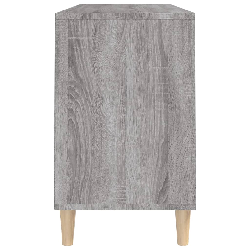 skoskab 102x36x60 cm konstrueret træ grå sonoma-eg