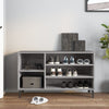 skoskab 102x36x60 cm konstrueret træ grå sonoma-eg