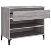 skoskab 102x36x60 cm konstrueret træ grå sonoma-eg