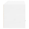 væghængt skoskab 70x35x38 cm konstrueret træ hvid højglans