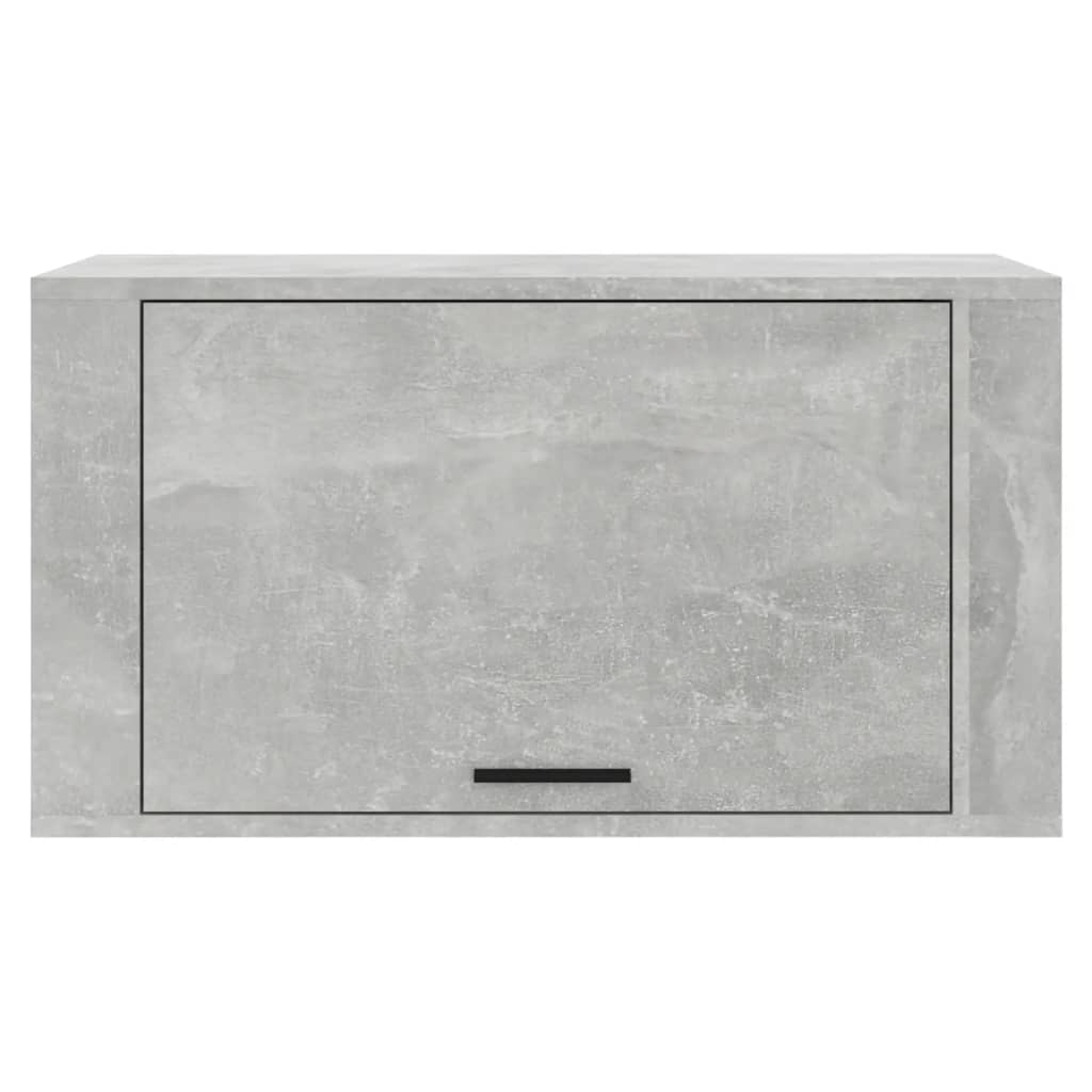 væghængt skoskab 70x35x38 cm konstrueret træ betongrå