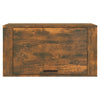 væghængt skoskab 70x35x38 cm massivt fyrretræ træ røget egetræ