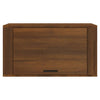 væghængt skoskab 70x35x38 cm massivt fyrretræ træ brun egetræ