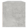 væghængt skoskab 100x35x38 cm konstrueret træ betongrå