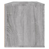 væghængt skoskab 100x35x38 cm konstrueret træ grå sonoma-eg