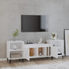 tv-bord 160x35x55 cm konstrueret træ hvid højglans
