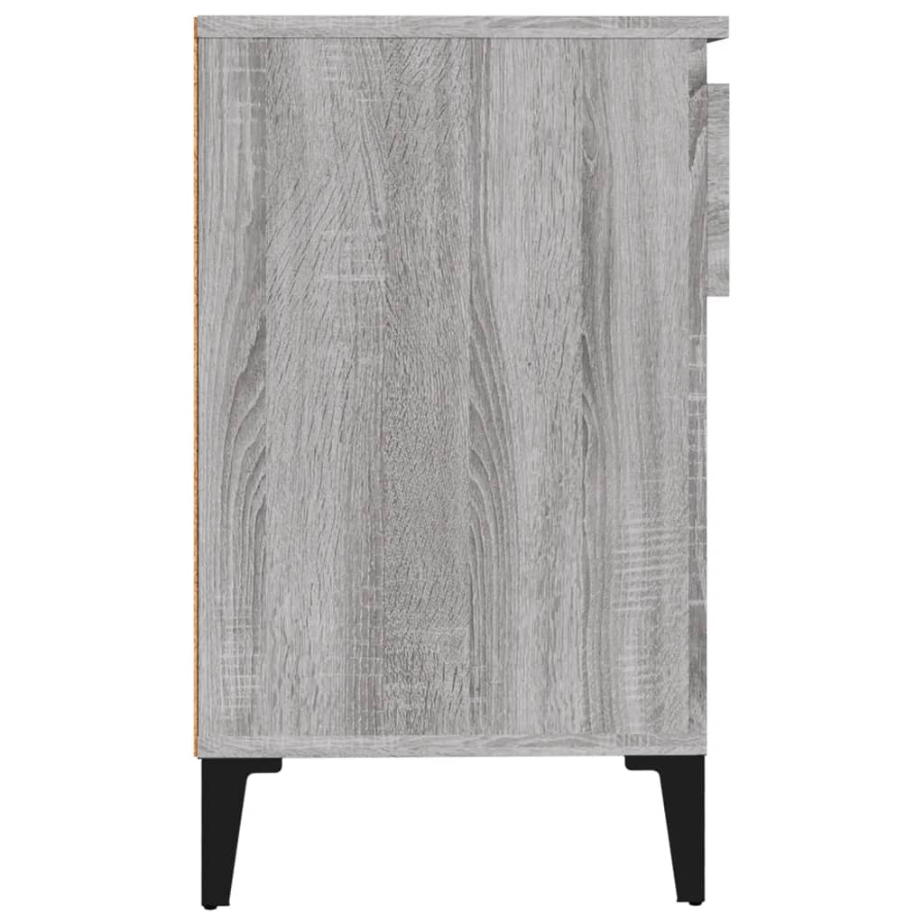 skoskab 102x36x60 cm konstrueret træ grå sonoma-eg