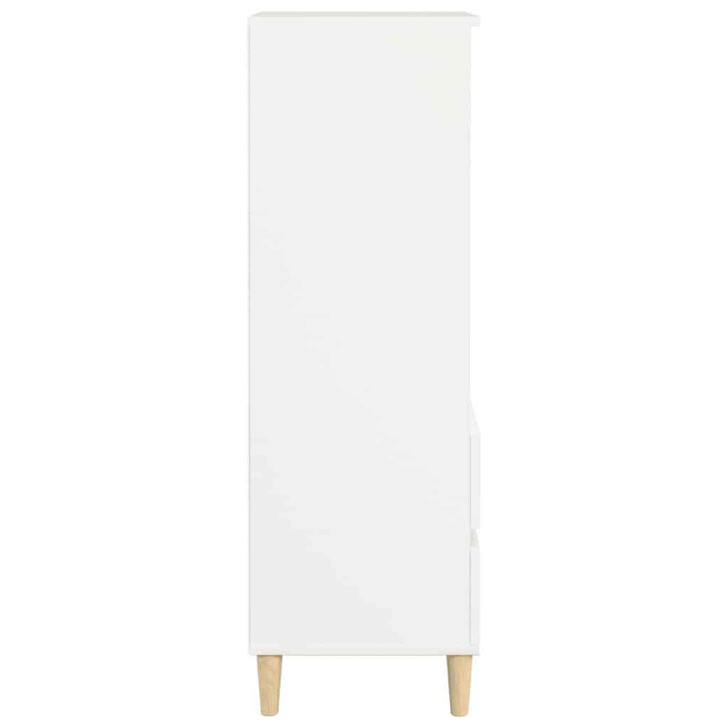 højskab 40x36x110 cm konstrueret træ hvid