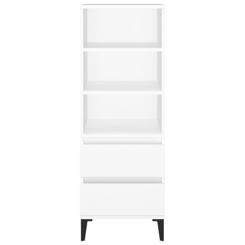 højskab 40x36x110 cm konstrueret træ hvid