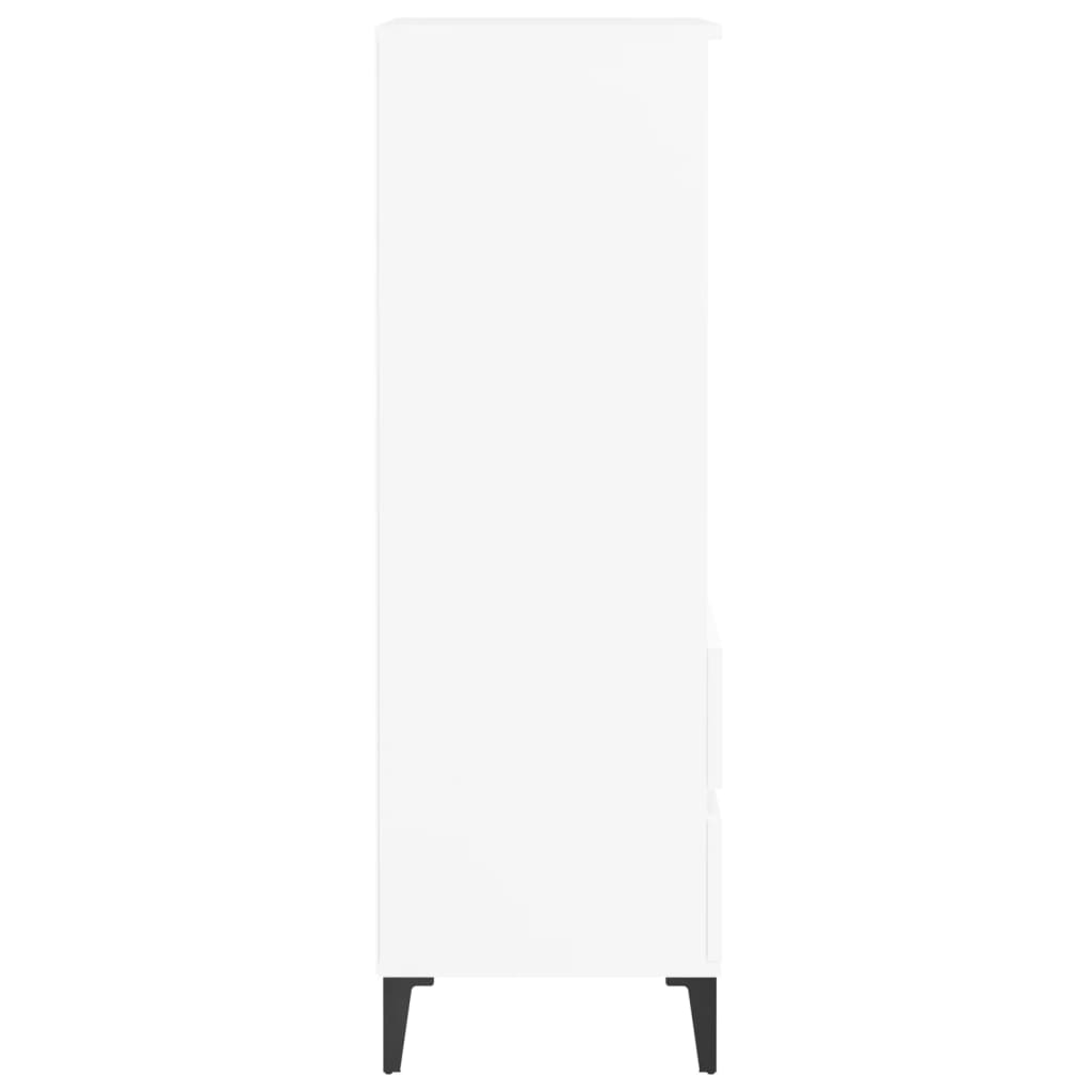højskab 40x36x110 cm konstrueret træ hvid