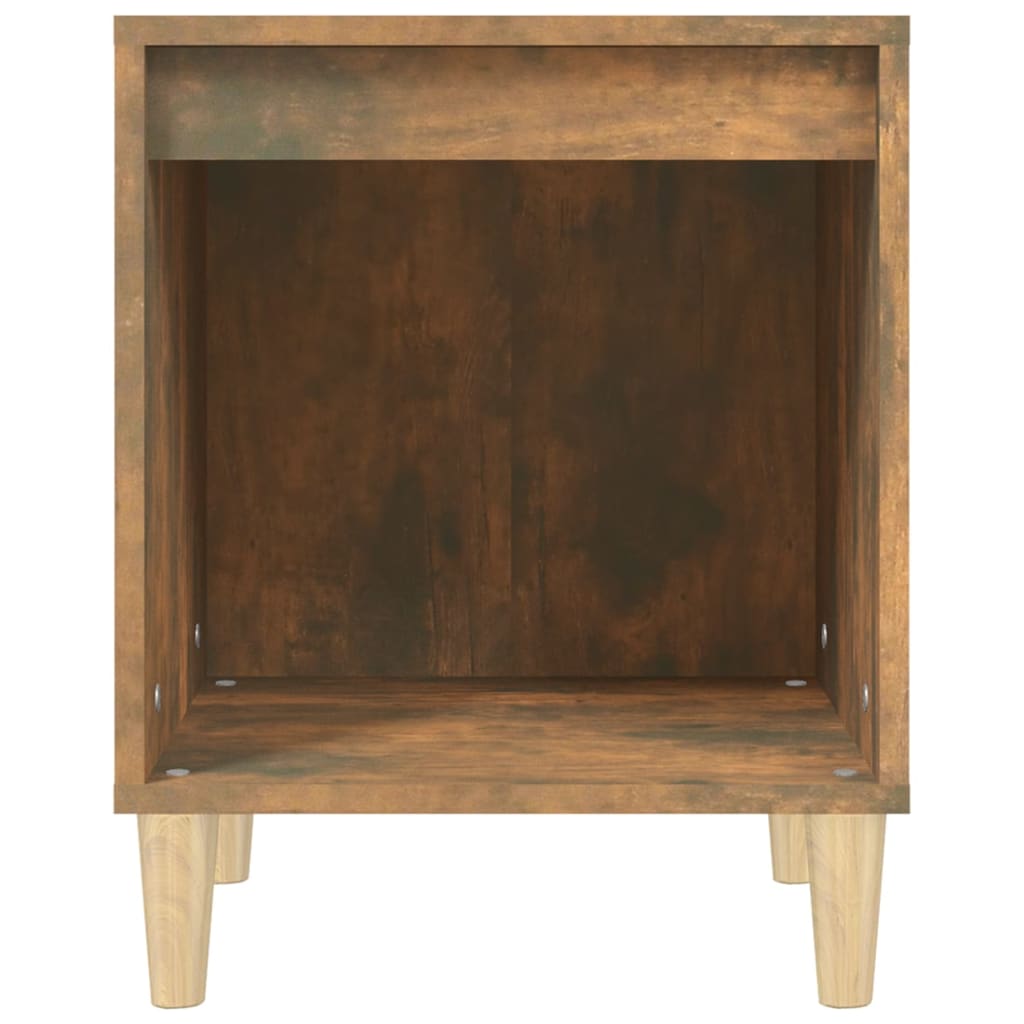 sengeborde 2 stk. 40x35x50 cm røget egetræsfarve