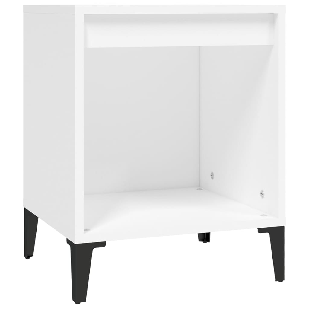 sengebord 40x35x50 cm hvid