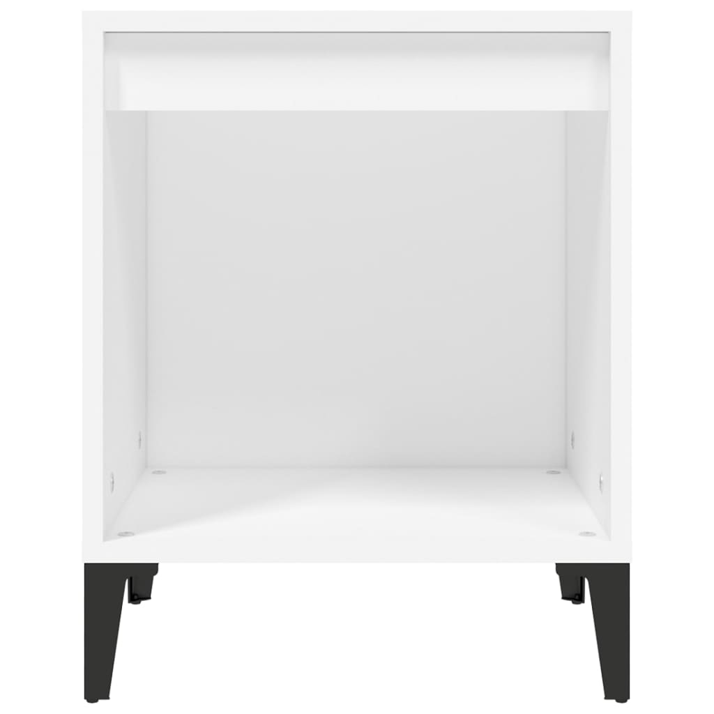 sengebord 40x35x50 cm hvid
