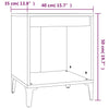 sengebord 40x35x50 cm hvid