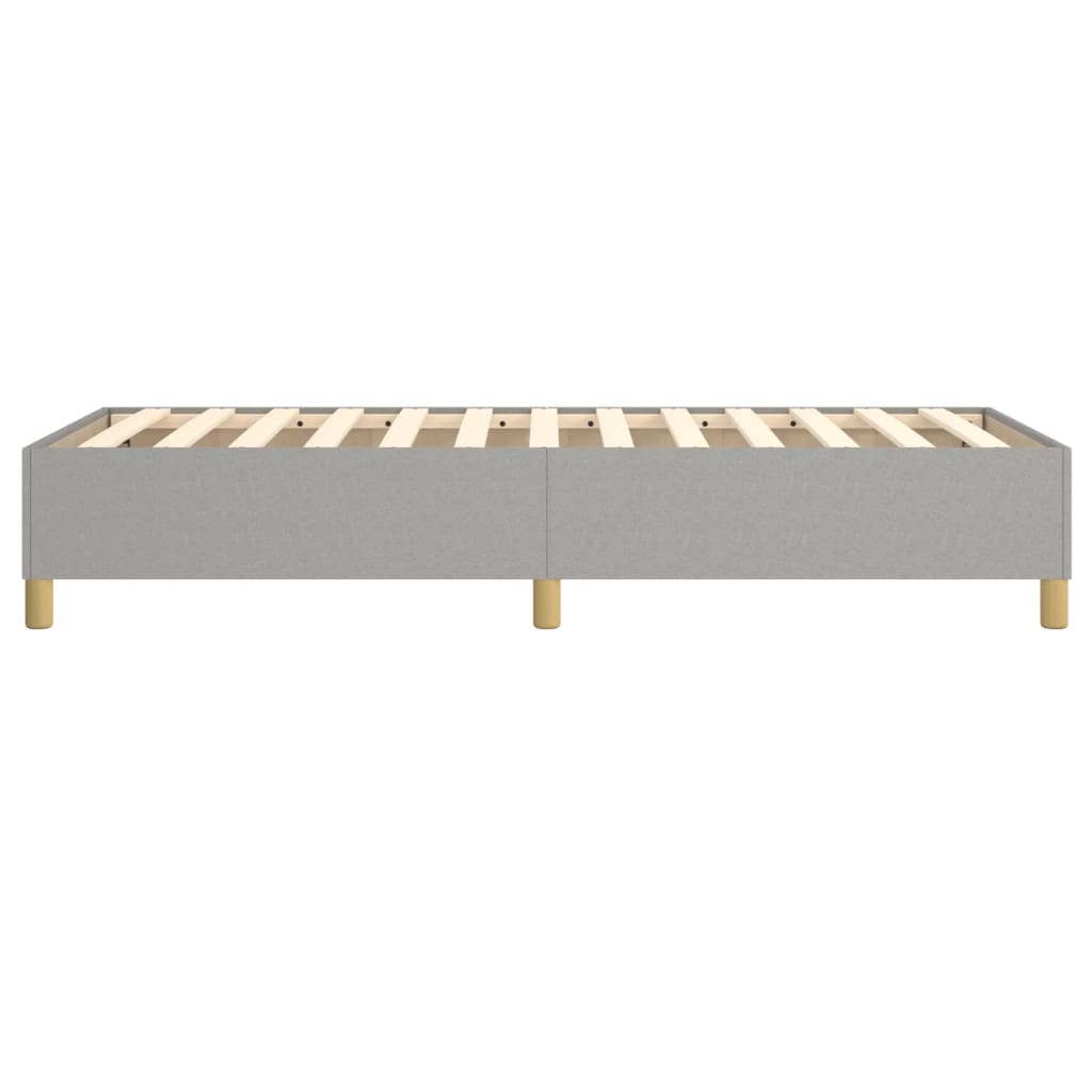 Sengeramme uden madras Lysegrå 90x200 cm Stof
