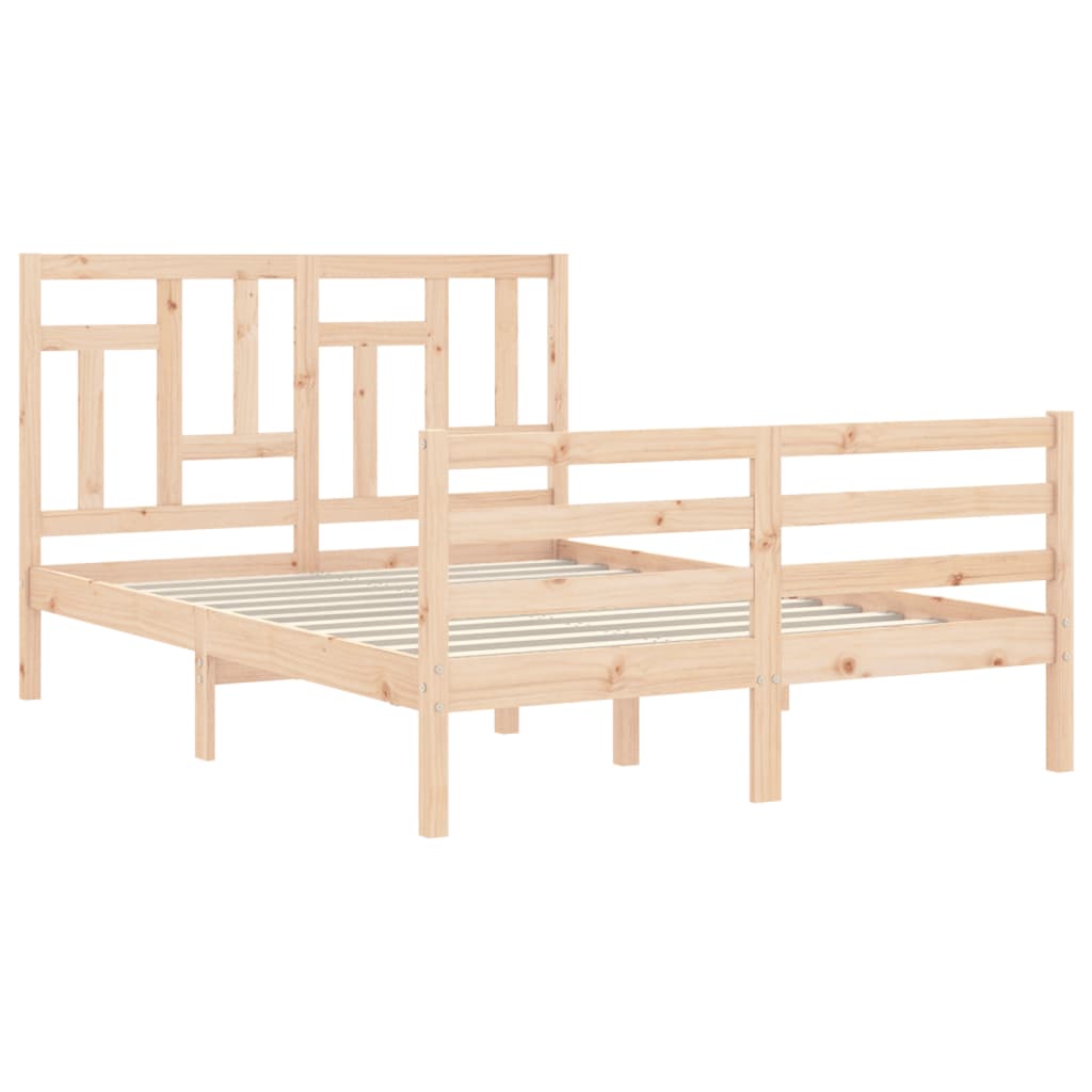 sengeramme med sengegavl Small Double massivt træ