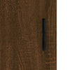 vægskabe 2 stk. 69,5x34x90 cm brun egetræsfarve