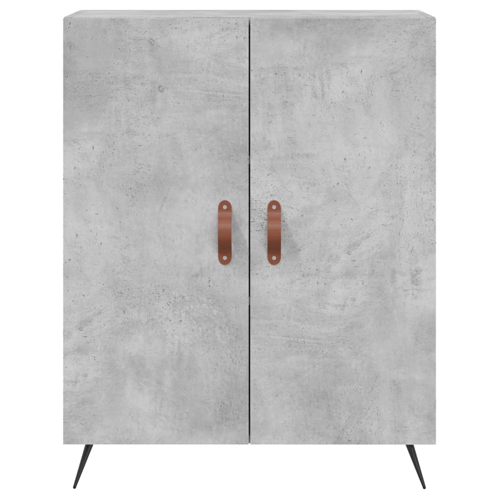 højskab 69,5x34x180 cm konstrueret træ betongrå
